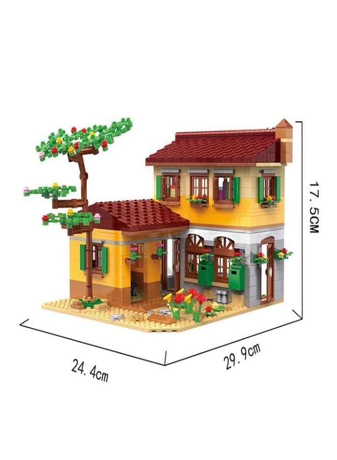 Gemcza Countryside Villa Building Blocks Set - DIY Family House Construction Toy for Kids Ages 6+ | Garden, Pets, Scooter & Bike Accessories Included - Image 4
